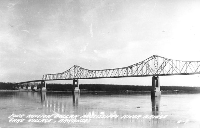 Four Million Dollar Mississippi River Bridge Lake Village, Arkansas E-7